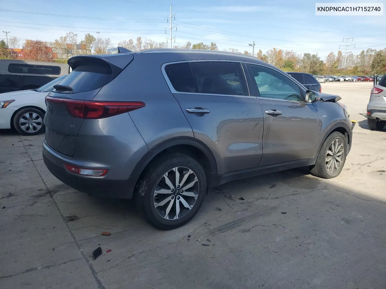 2017 Kia Sportage Ex VIN: KNDPNCAC1H7152740 Lot: 75846434