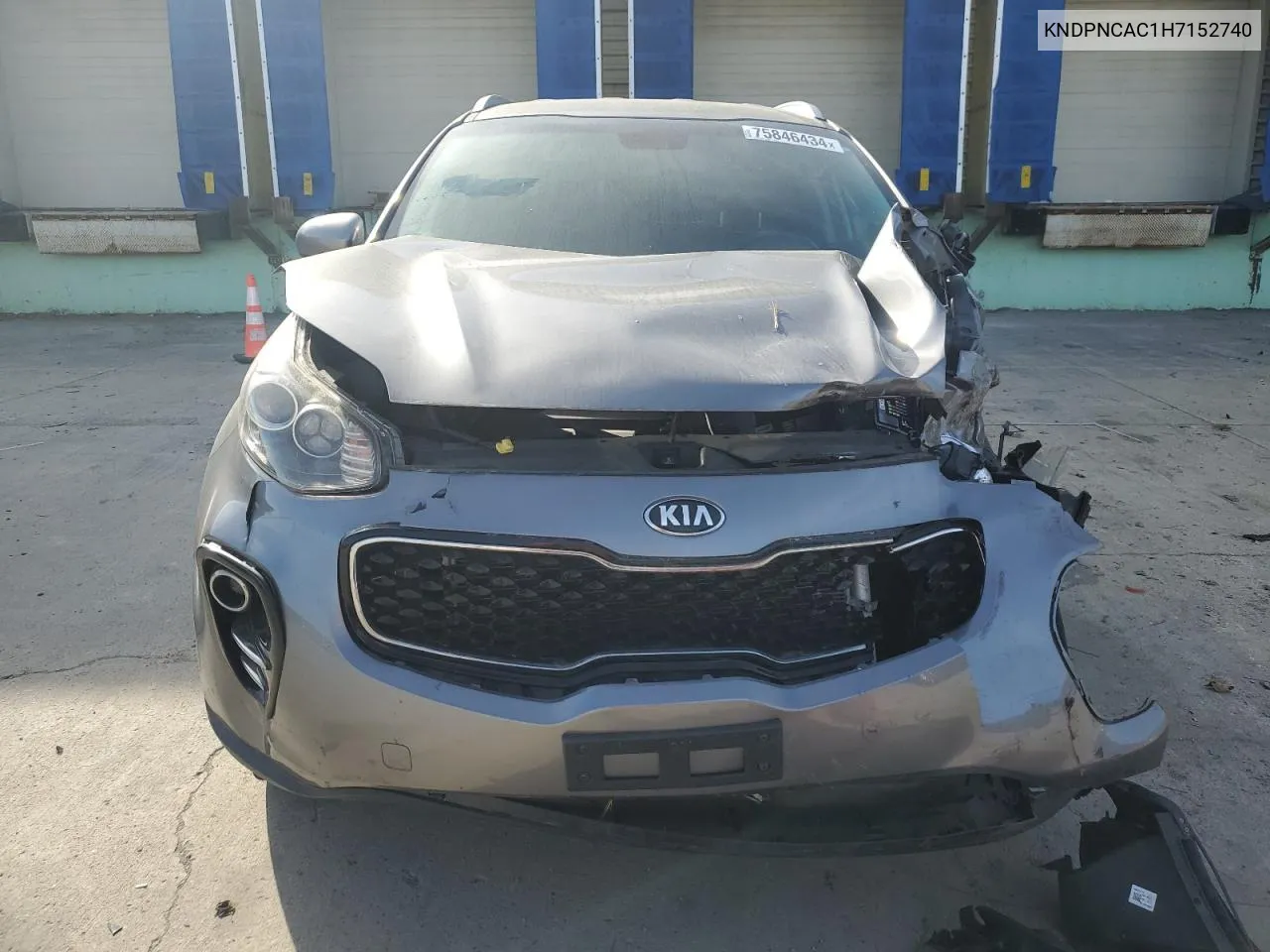 2017 Kia Sportage Ex VIN: KNDPNCAC1H7152740 Lot: 75846434