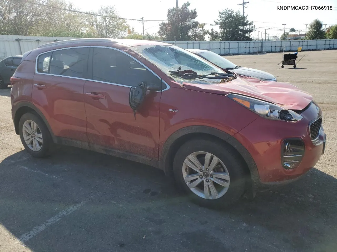 2017 Kia Sportage Lx VIN: KNDPMCAC9H7066918 Lot: 75907184