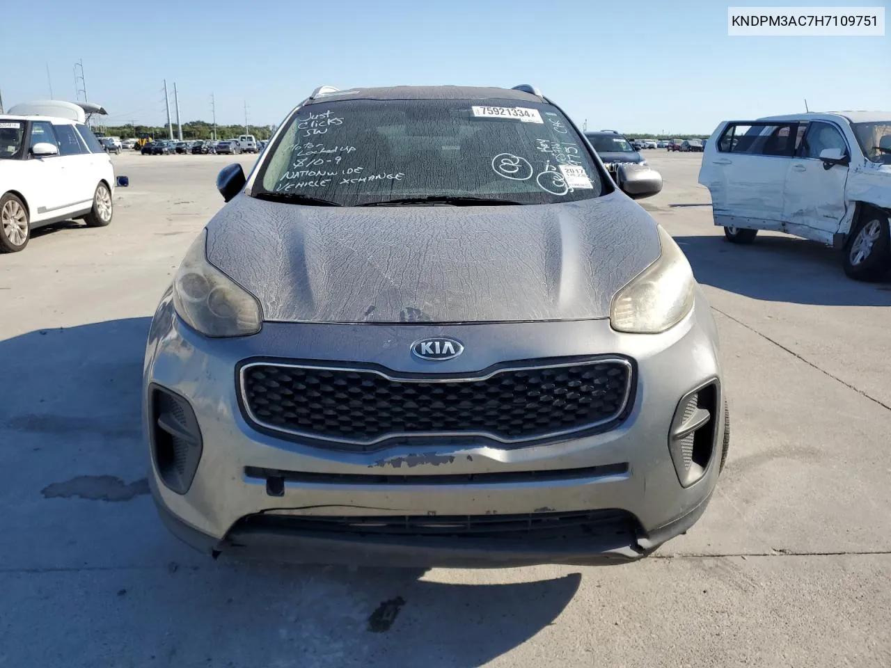 2017 Kia Sportage Lx VIN: KNDPM3AC7H7109751 Lot: 75921334