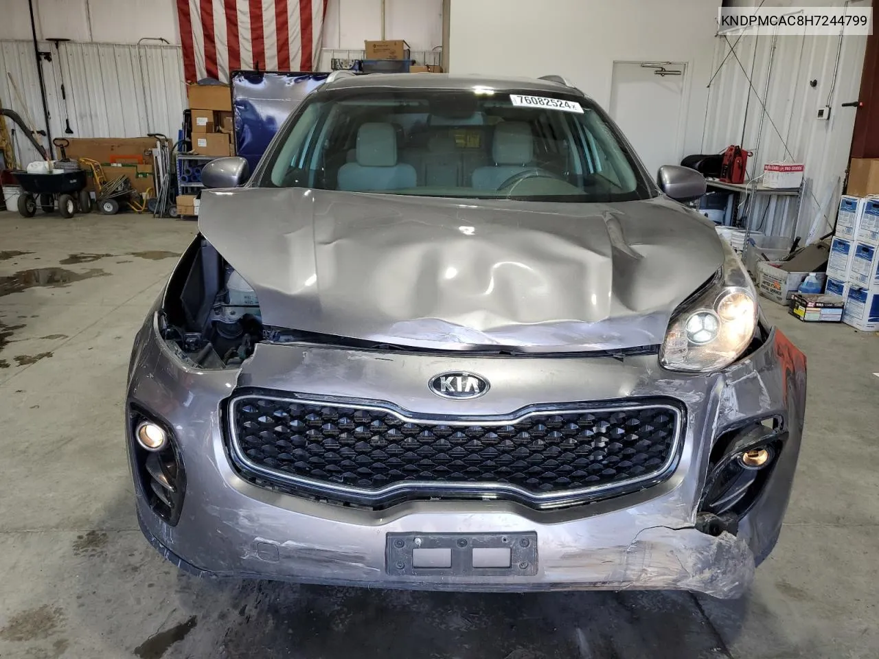 2017 Kia Sportage Lx VIN: KNDPMCAC8H7244799 Lot: 76082524