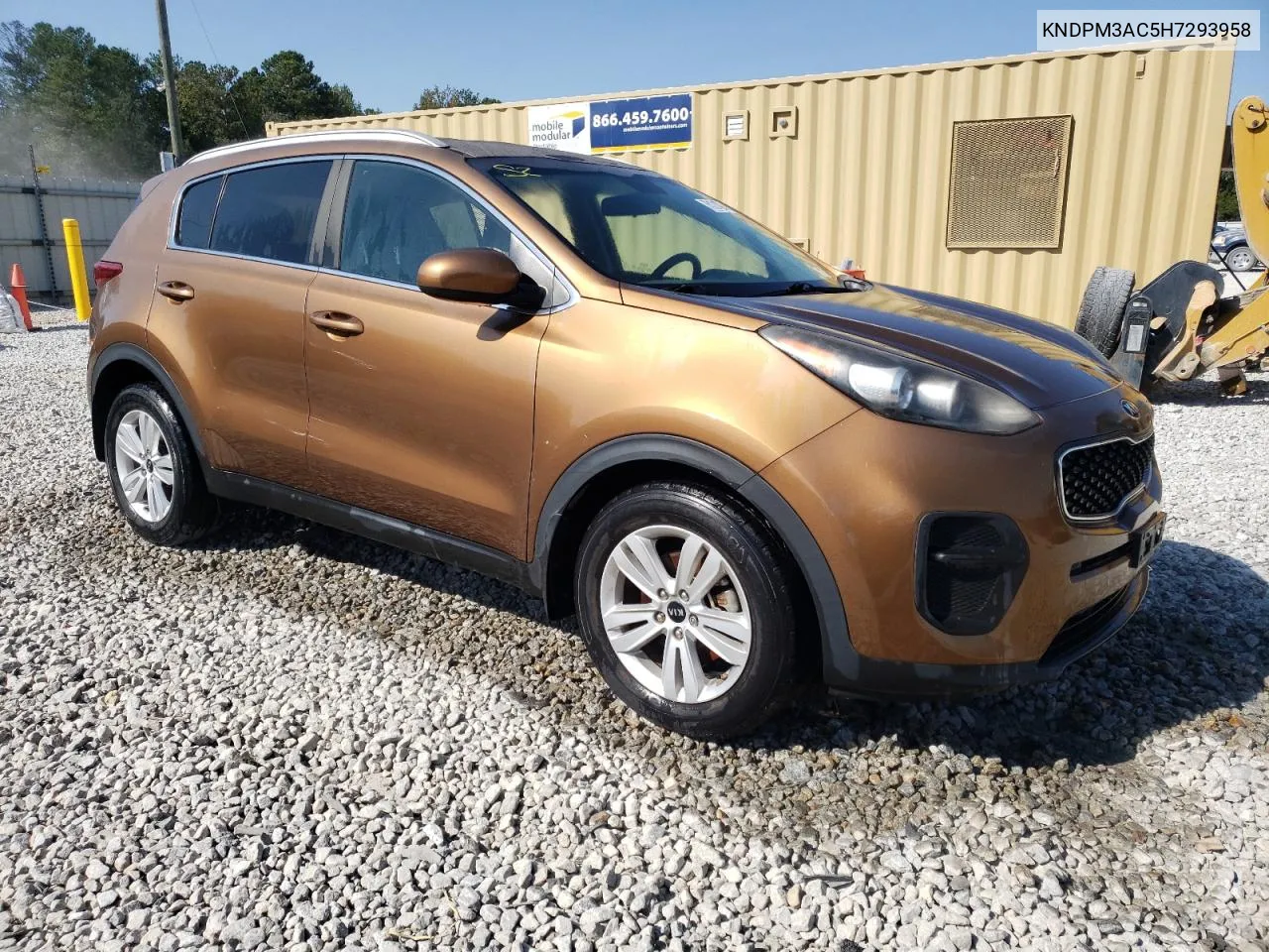 2017 Kia Sportage Lx VIN: KNDPM3AC5H7293958 Lot: 76121004