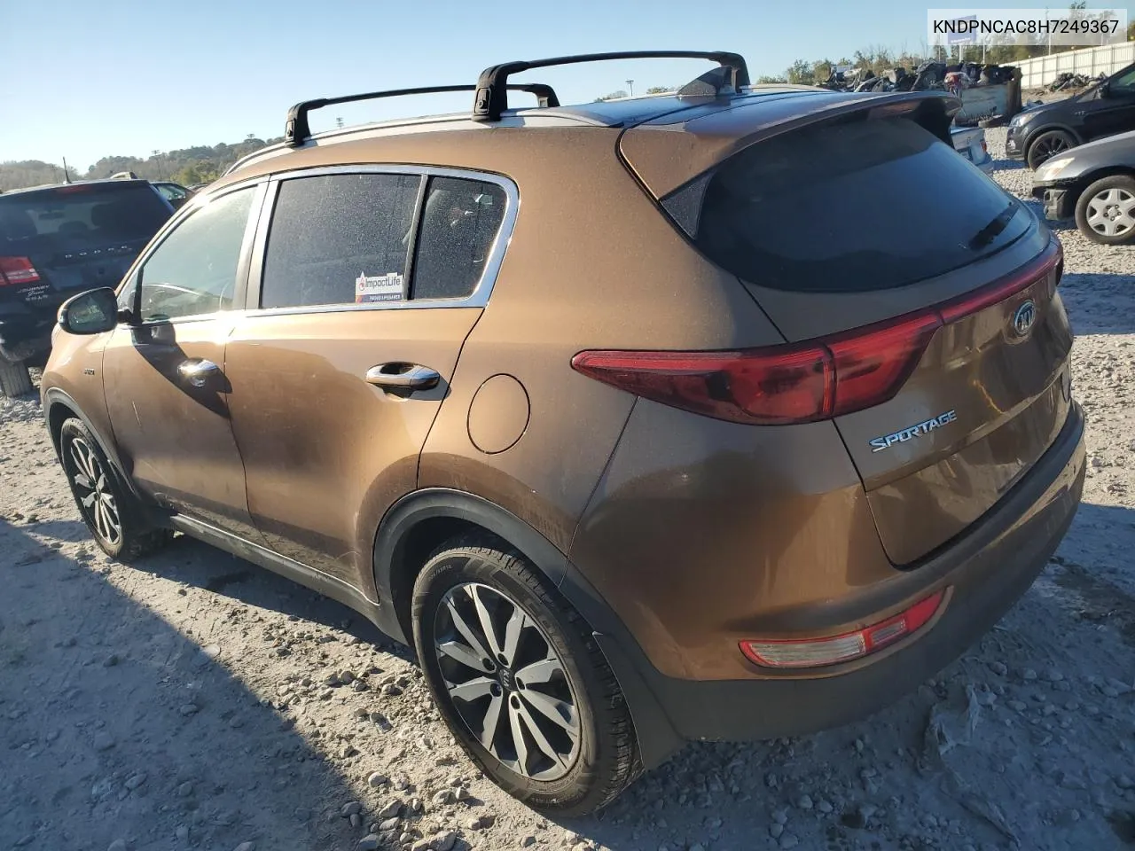 2017 Kia Sportage Ex VIN: KNDPNCAC8H7249367 Lot: 76160354