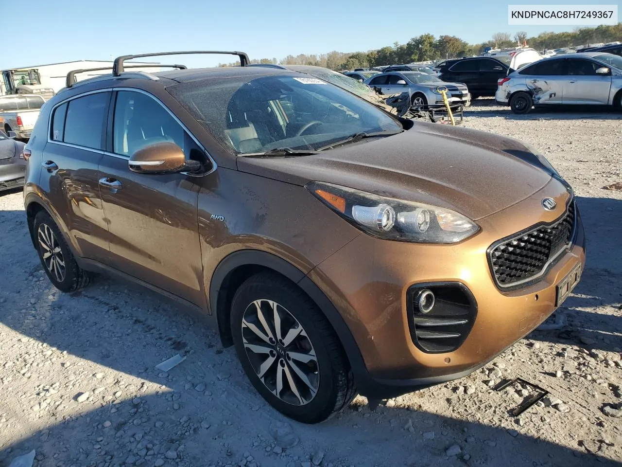 2017 Kia Sportage Ex VIN: KNDPNCAC8H7249367 Lot: 76160354