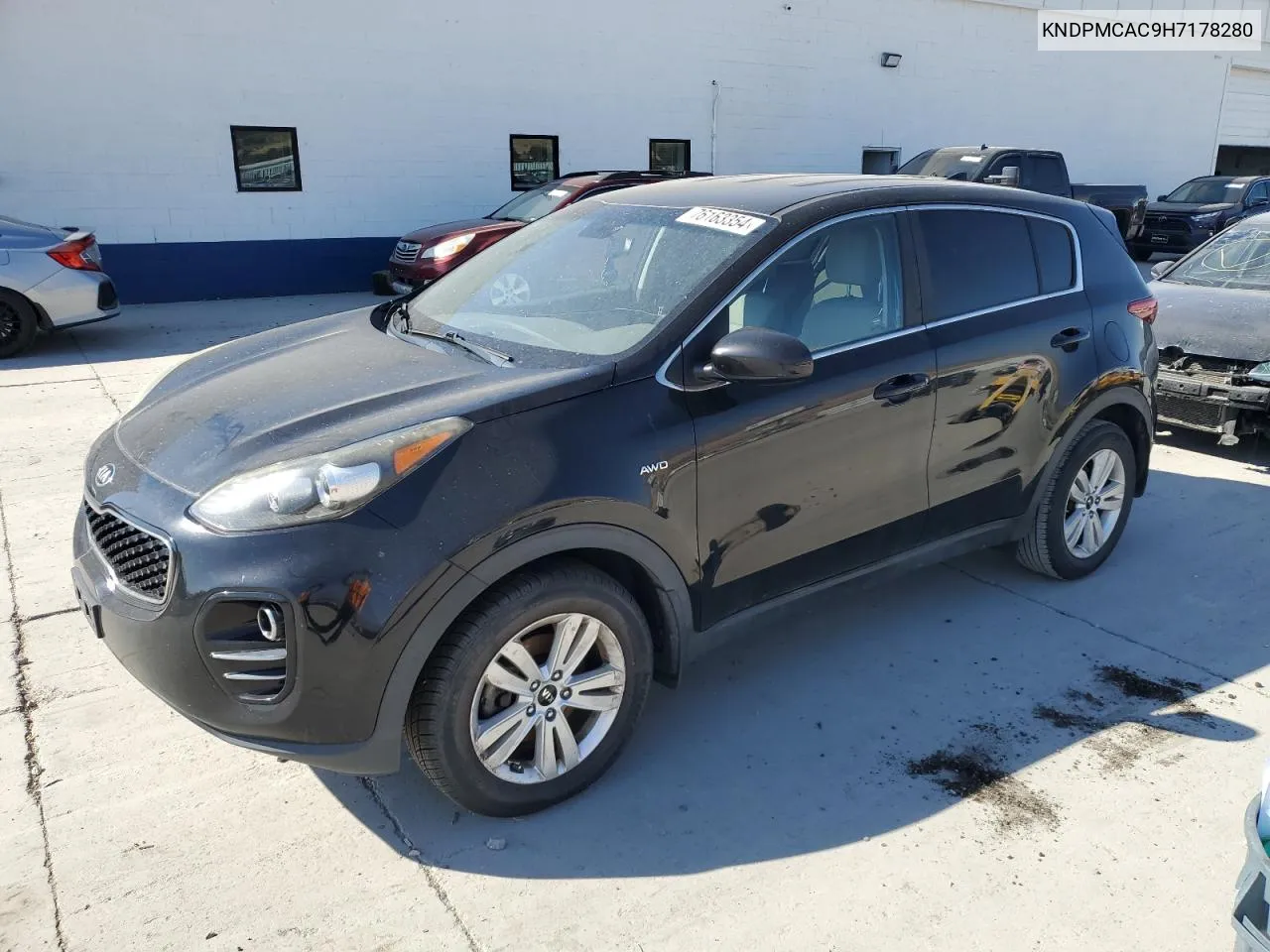 2017 Kia Sportage Lx VIN: KNDPMCAC9H7178280 Lot: 76163354