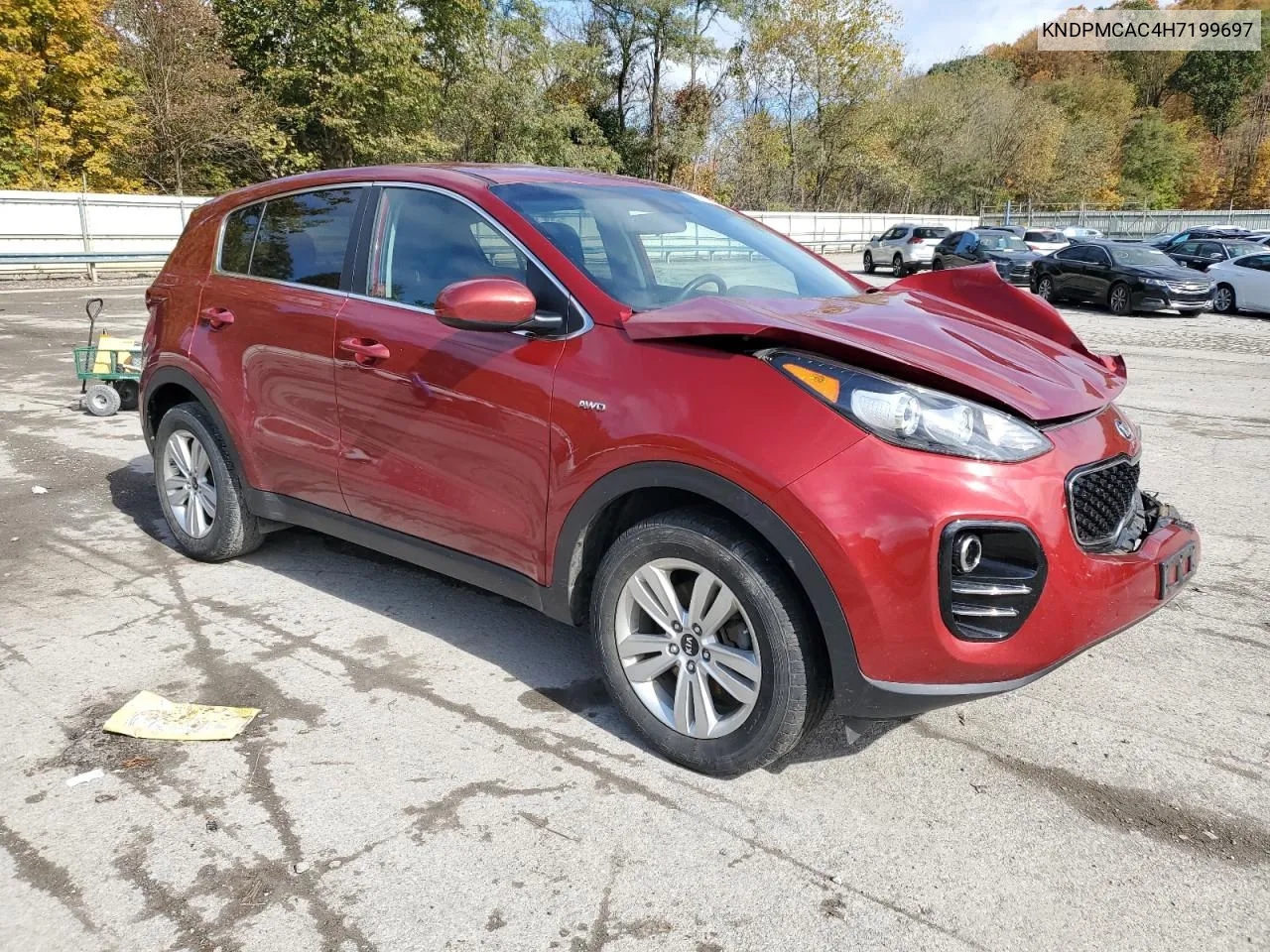 2017 Kia Sportage Lx VIN: KNDPMCAC4H7199697 Lot: 76188264