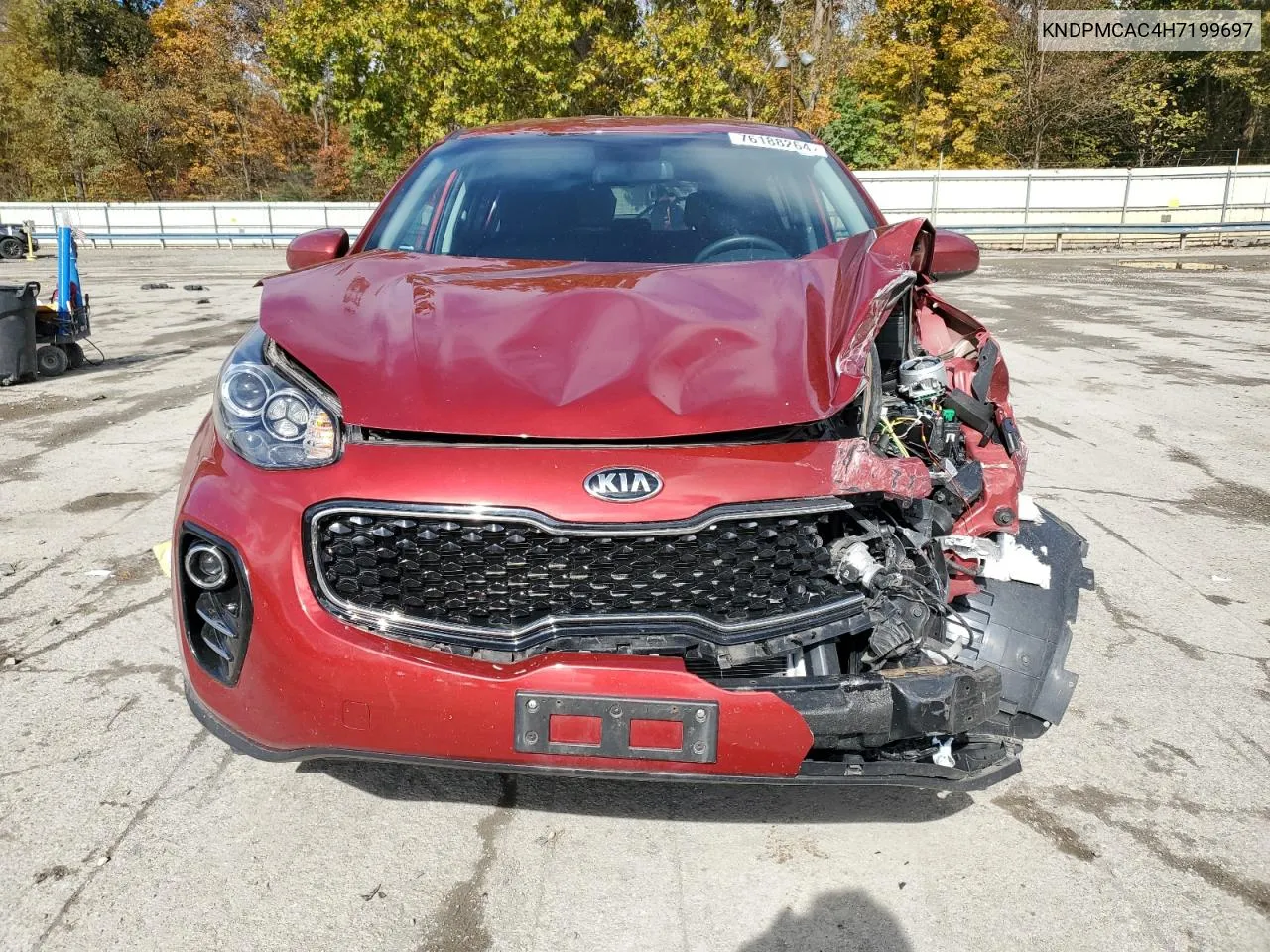 2017 Kia Sportage Lx VIN: KNDPMCAC4H7199697 Lot: 76188264