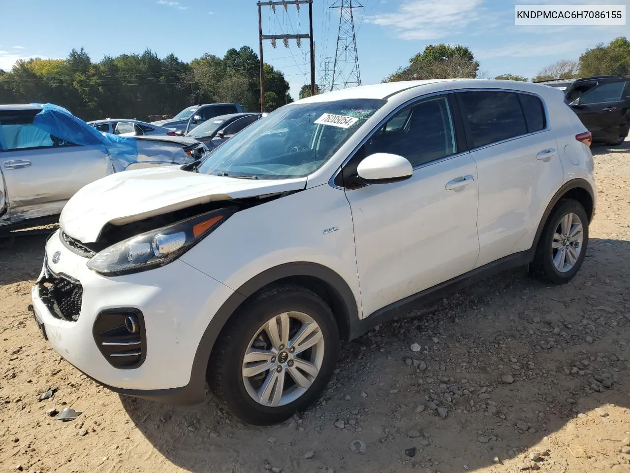 2017 Kia Sportage Lx VIN: KNDPMCAC6H7086155 Lot: 76205054