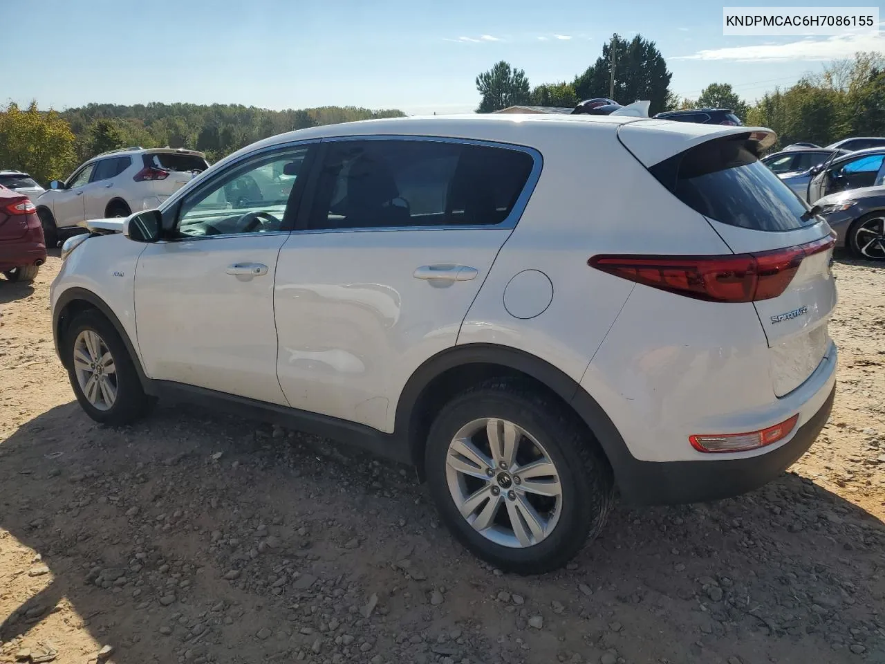 2017 Kia Sportage Lx VIN: KNDPMCAC6H7086155 Lot: 76205054