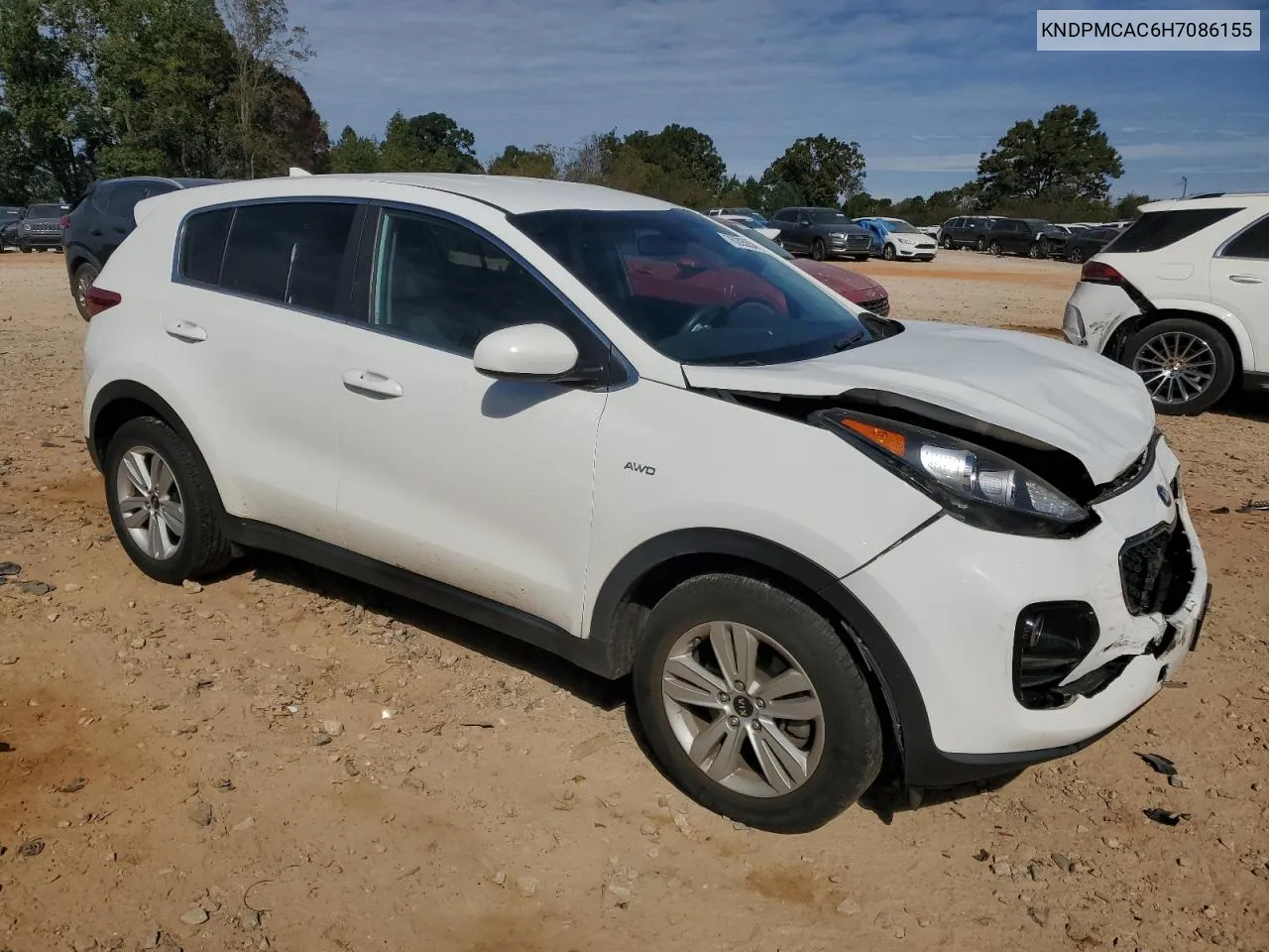 2017 Kia Sportage Lx VIN: KNDPMCAC6H7086155 Lot: 76205054