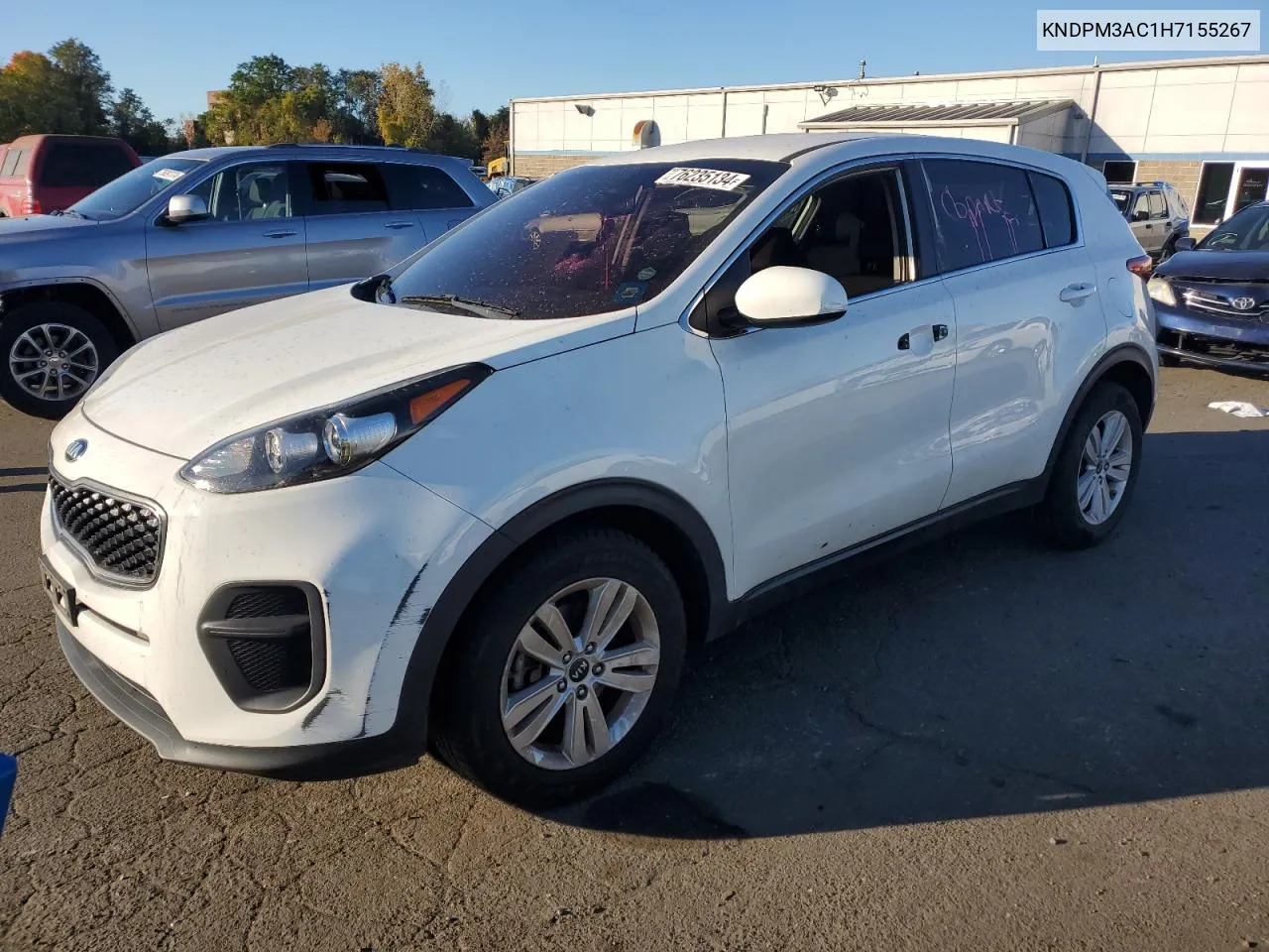 2017 Kia Sportage Lx VIN: KNDPM3AC1H7155267 Lot: 76235134