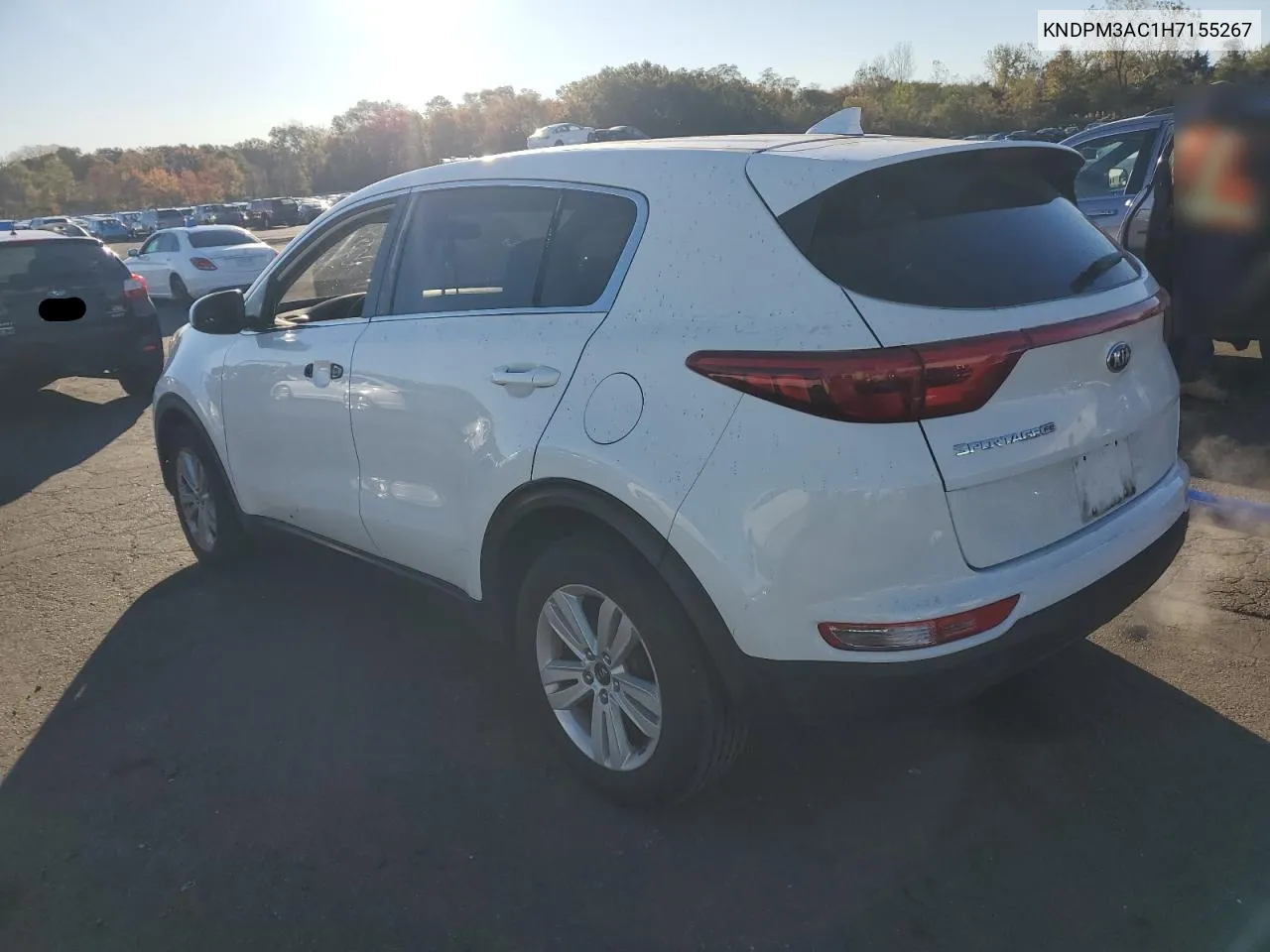 2017 Kia Sportage Lx VIN: KNDPM3AC1H7155267 Lot: 76235134