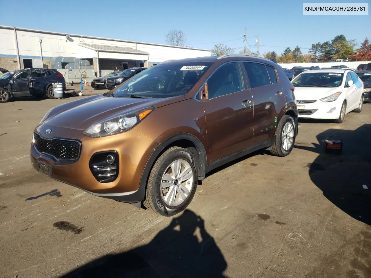 2017 Kia Sportage Lx VIN: KNDPMCAC0H7288781 Lot: 76250844