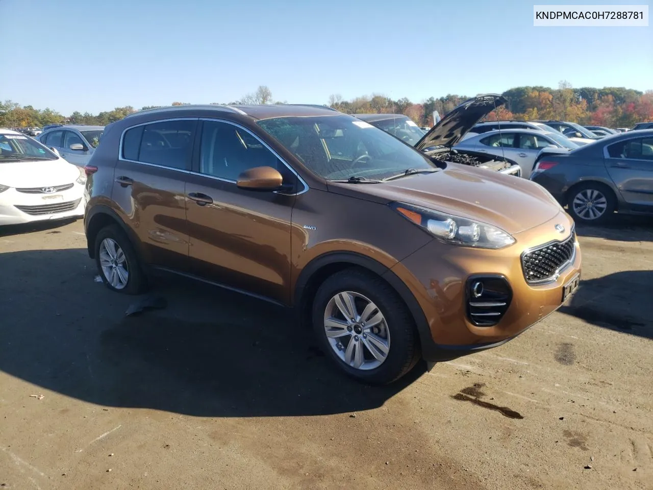 2017 Kia Sportage Lx VIN: KNDPMCAC0H7288781 Lot: 76250844