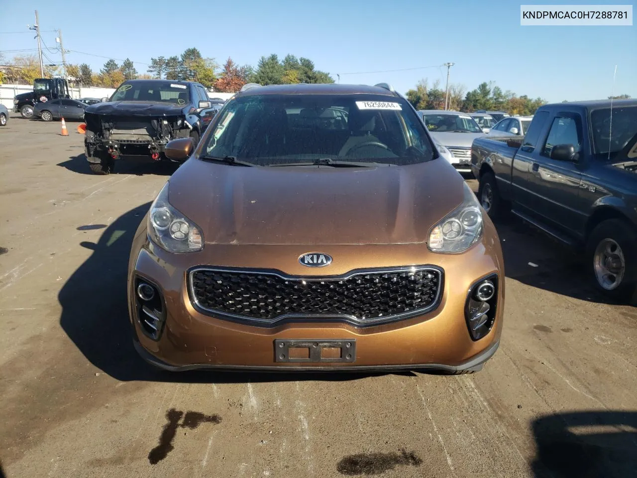 2017 Kia Sportage Lx VIN: KNDPMCAC0H7288781 Lot: 76250844