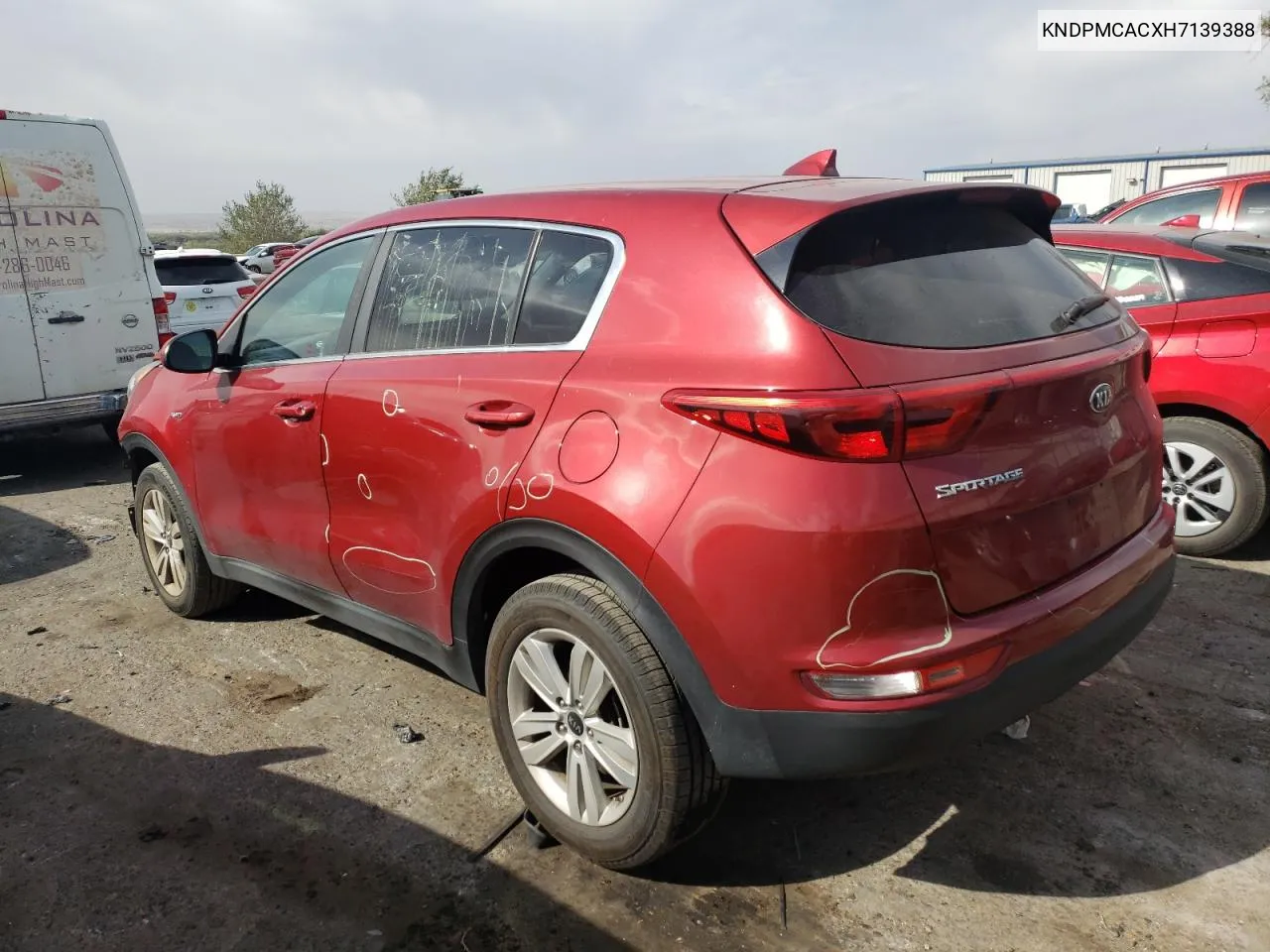 2017 Kia Sportage Lx VIN: KNDPMCACXH7139388 Lot: 76257534