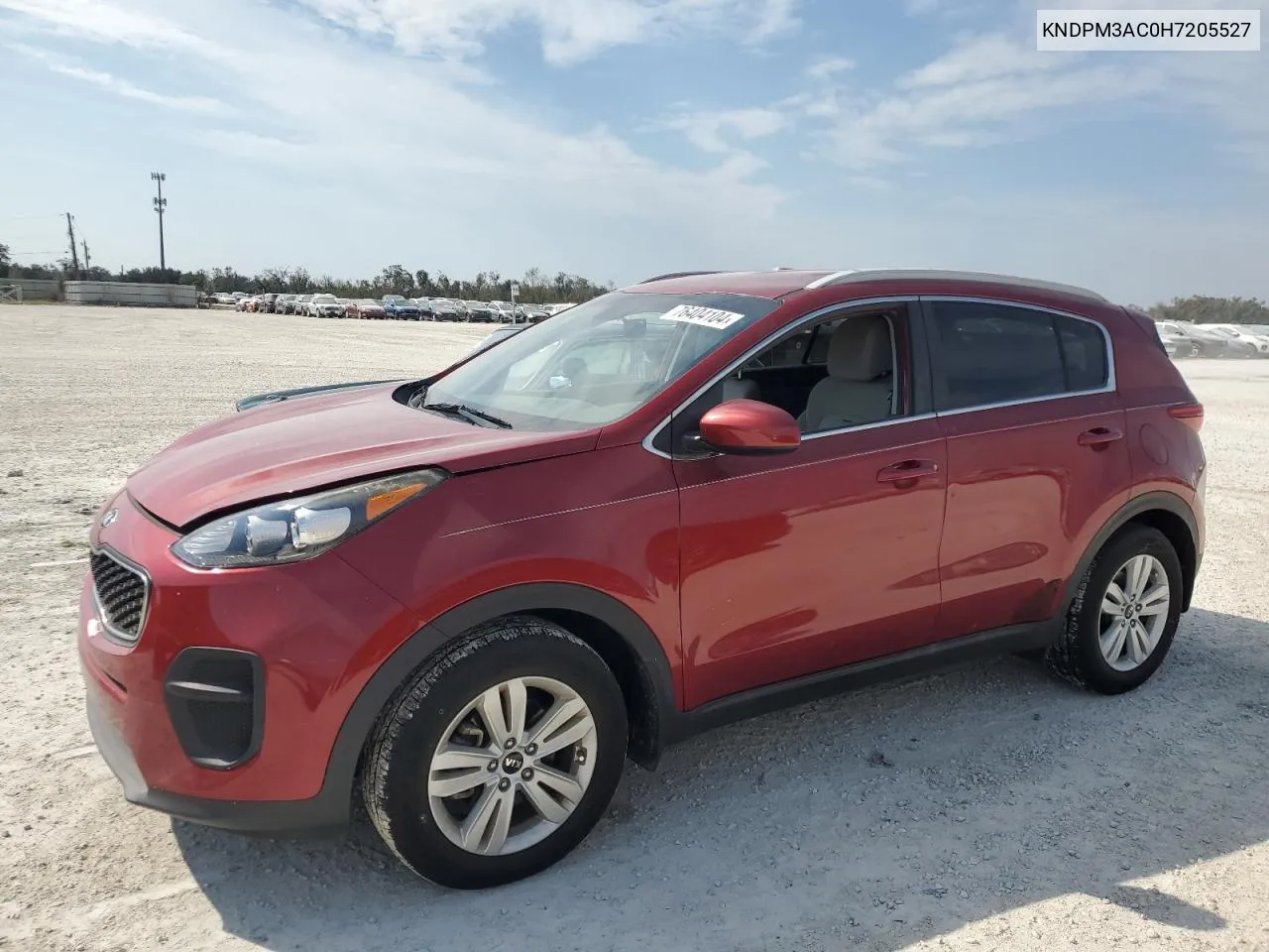 2017 Kia Sportage Lx VIN: KNDPM3AC0H7205527 Lot: 76404104