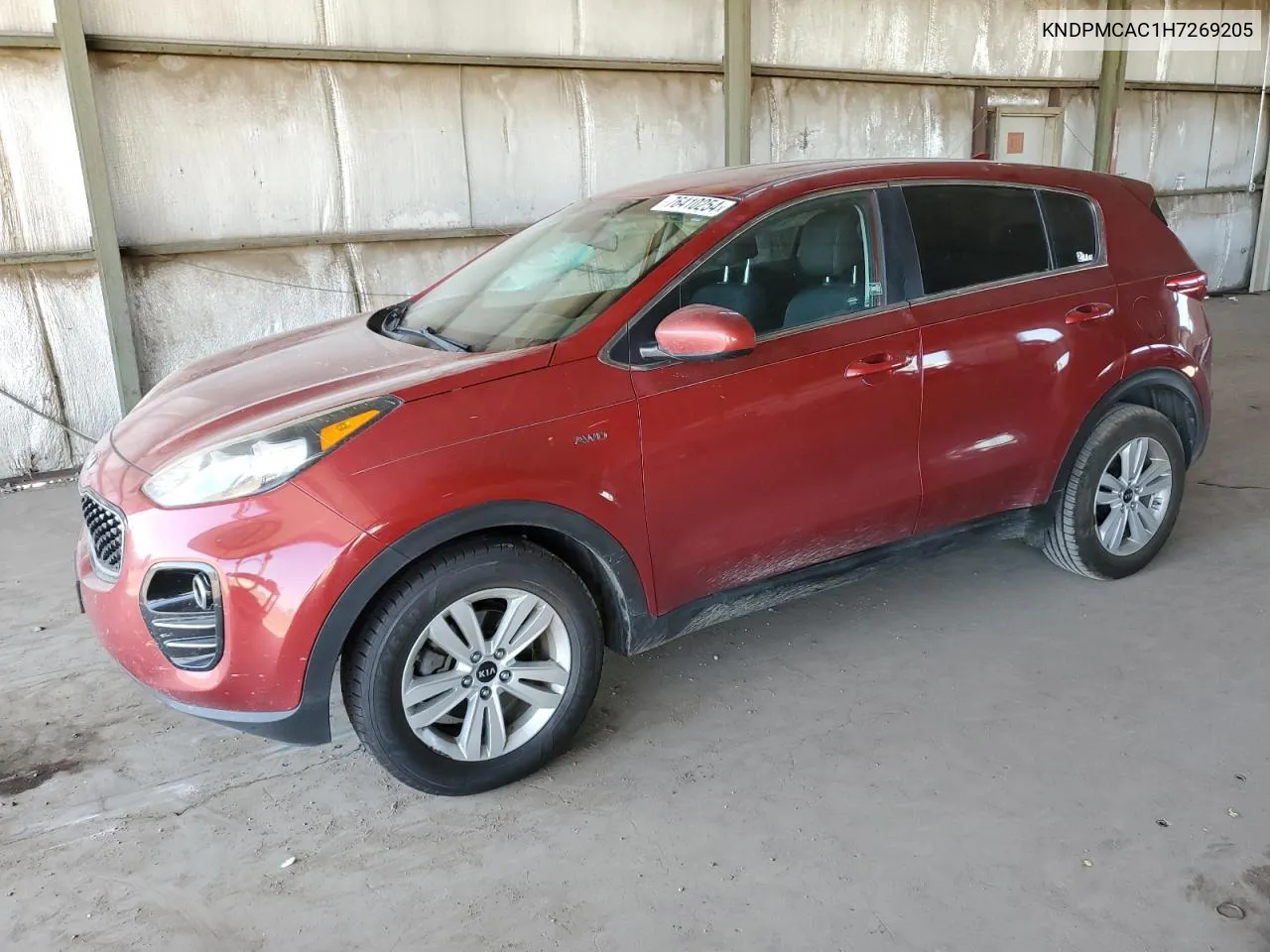 2017 Kia Sportage Lx VIN: KNDPMCAC1H7269205 Lot: 76410254