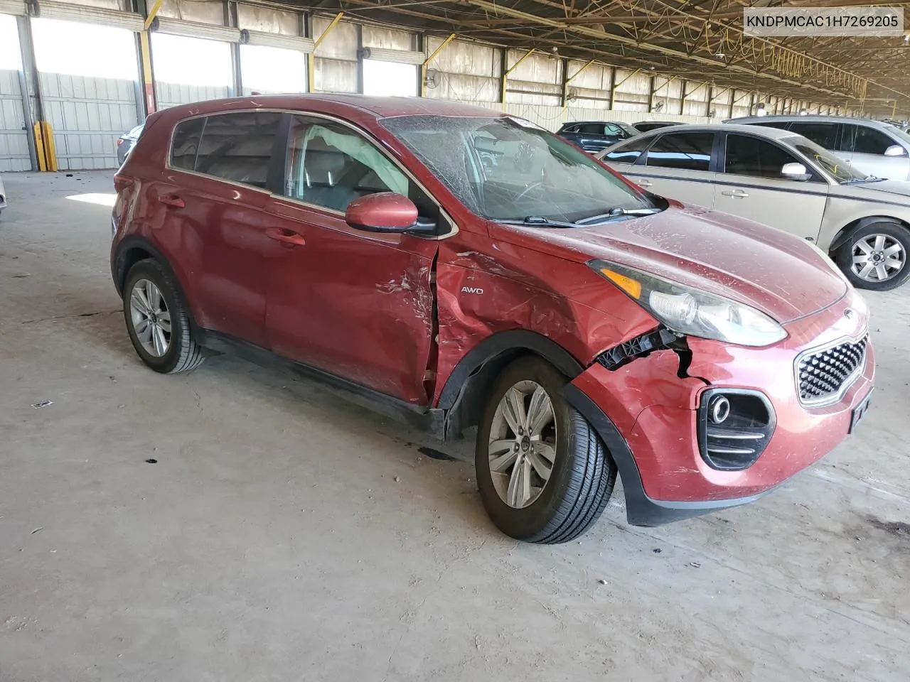 2017 Kia Sportage Lx VIN: KNDPMCAC1H7269205 Lot: 76410254