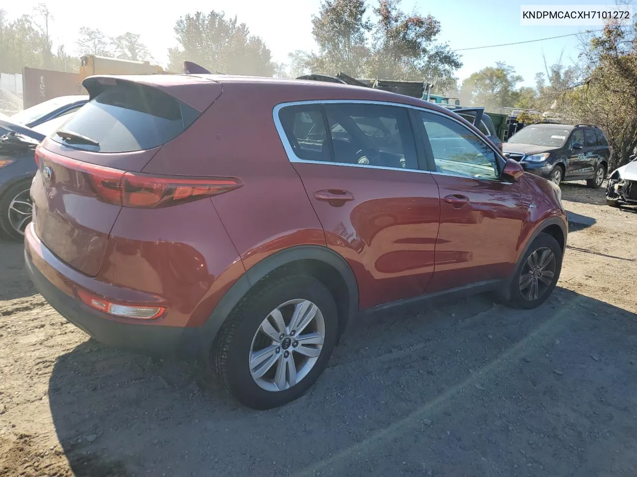 2017 Kia Sportage Lx VIN: KNDPMCACXH7101272 Lot: 76472754