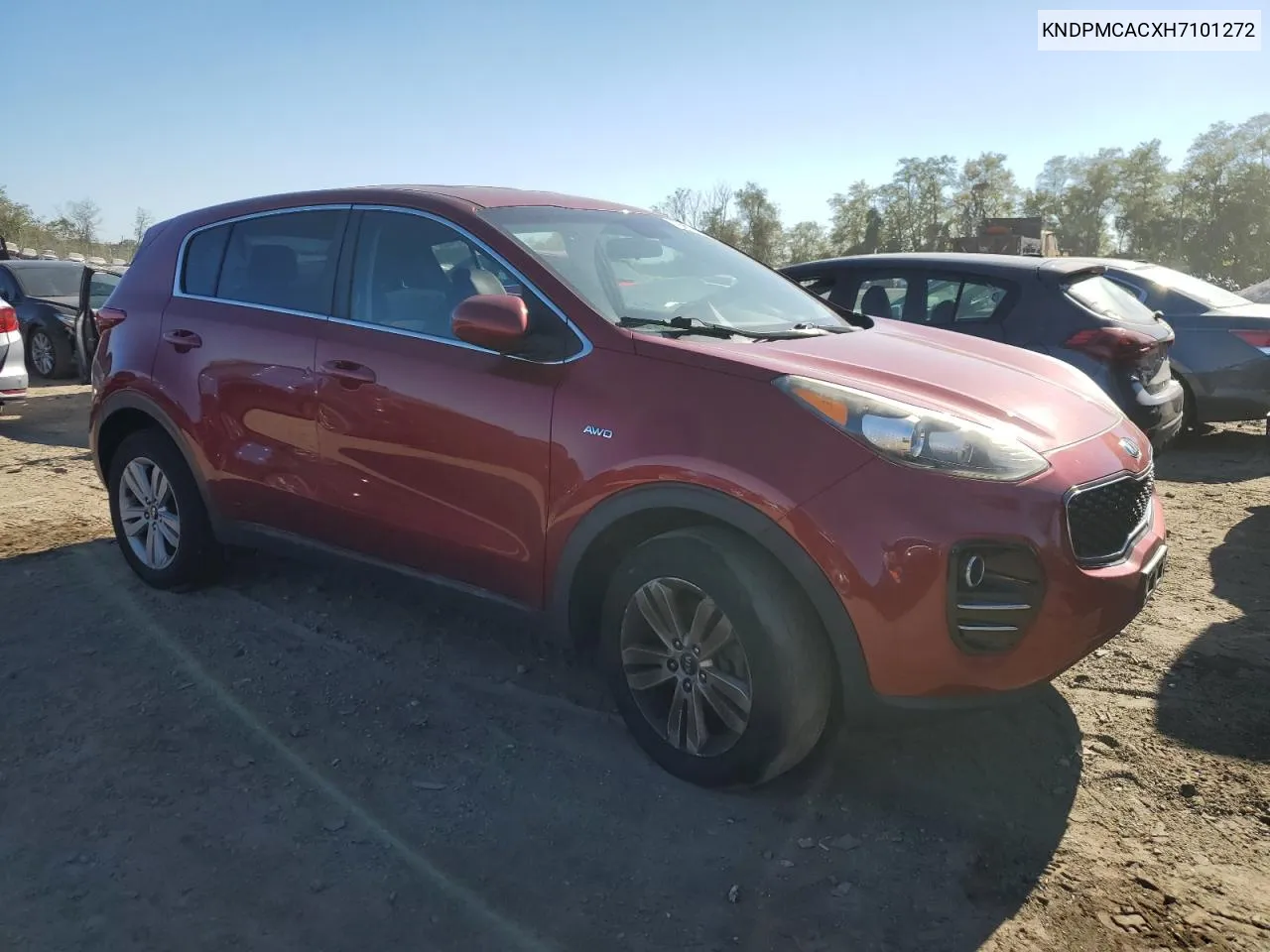 2017 Kia Sportage Lx VIN: KNDPMCACXH7101272 Lot: 76472754