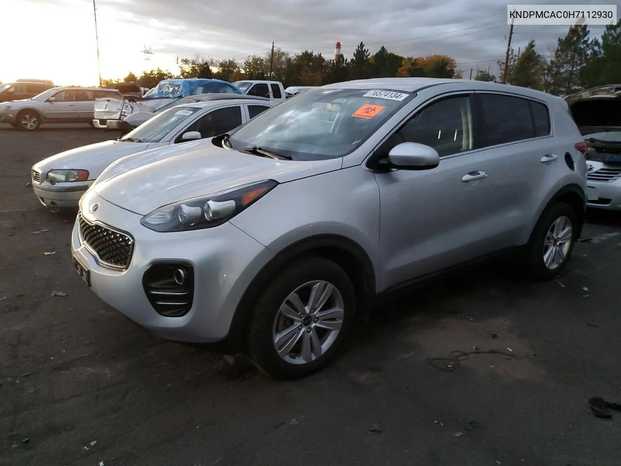 2017 Kia Sportage Lx VIN: KNDPMCAC0H7112930 Lot: 76574134