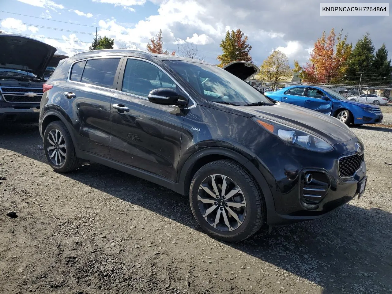 2017 Kia Sportage Ex VIN: KNDPNCAC9H7264864 Lot: 76630654