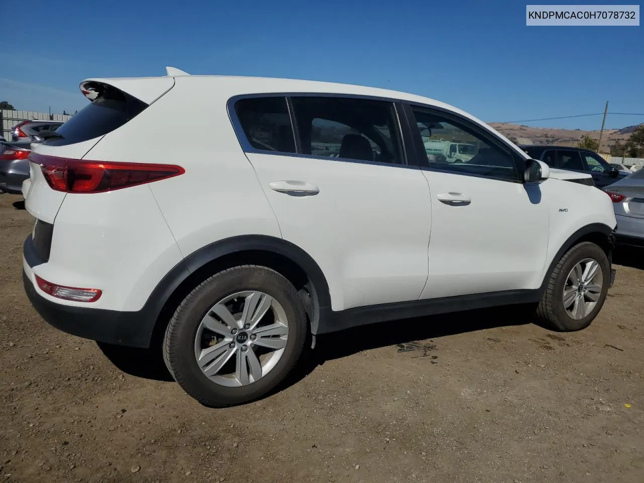 2017 Kia Sportage Lx VIN: KNDPMCAC0H7078732 Lot: 76707264