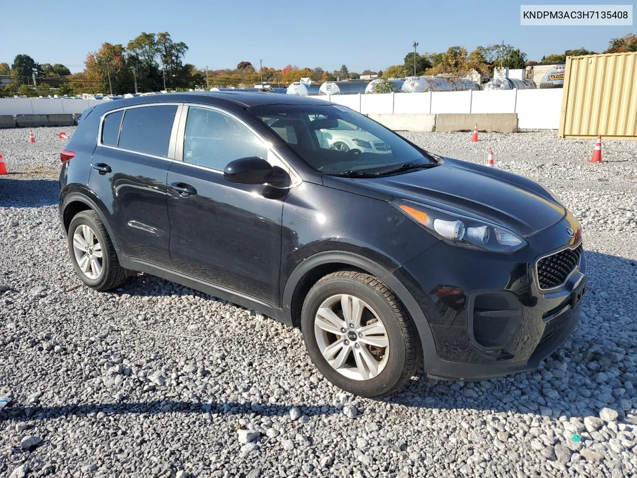 2017 Kia Sportage Lx VIN: KNDPM3AC3H7135408 Lot: 76835674