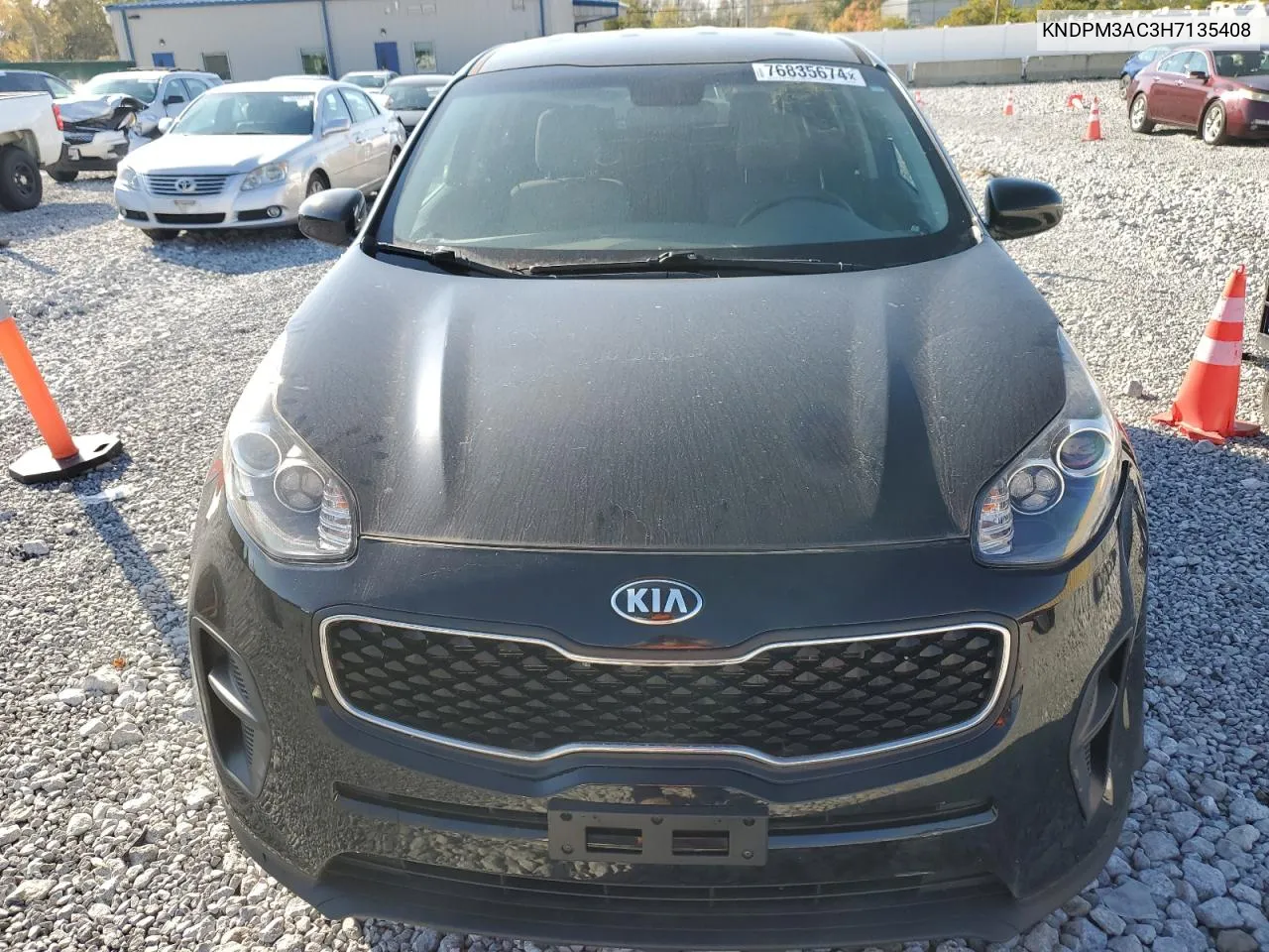 2017 Kia Sportage Lx VIN: KNDPM3AC3H7135408 Lot: 76835674