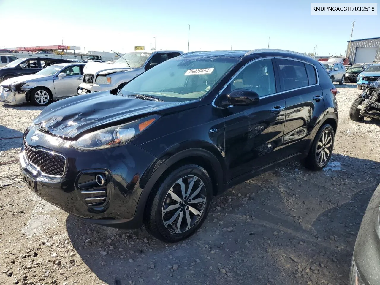 2017 Kia Sportage Ex VIN: KNDPNCAC3H7032518 Lot: 76939854