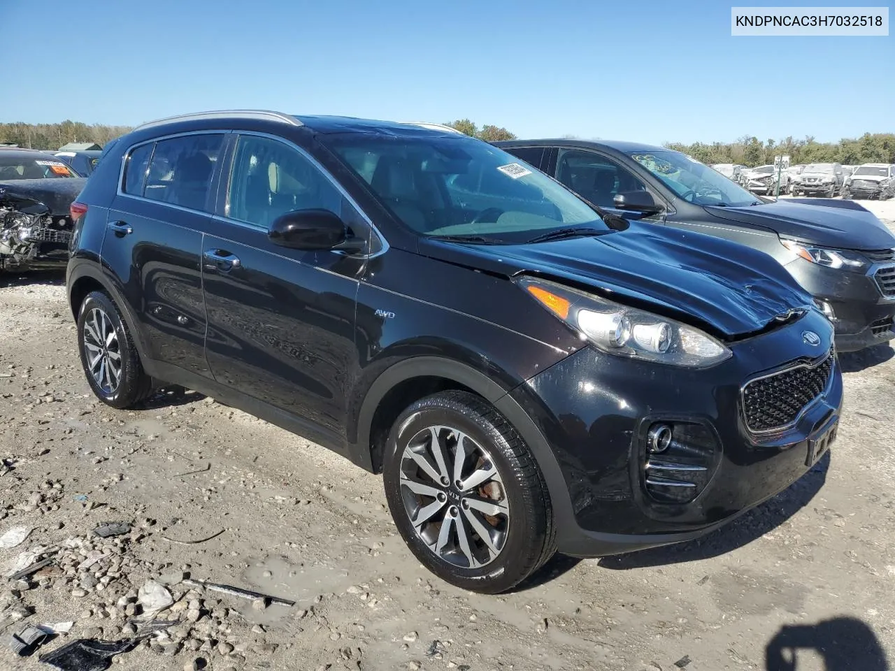 2017 Kia Sportage Ex VIN: KNDPNCAC3H7032518 Lot: 76939854