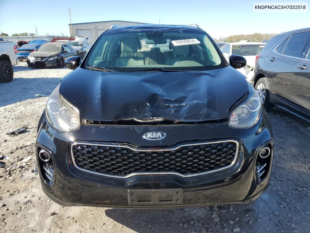 2017 Kia Sportage Ex VIN: KNDPNCAC3H7032518 Lot: 76939854