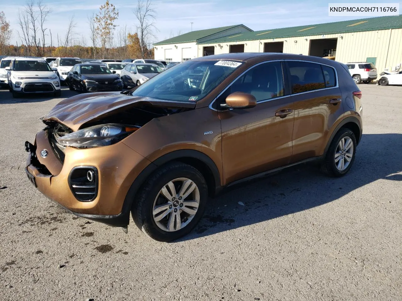 2017 Kia Sportage Lx VIN: KNDPMCAC0H7116766 Lot: 77004364