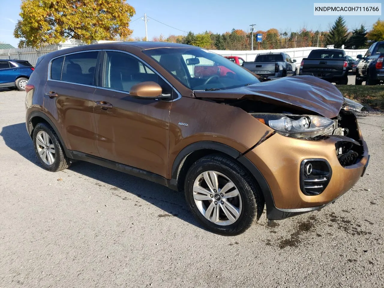 2017 Kia Sportage Lx VIN: KNDPMCAC0H7116766 Lot: 77004364