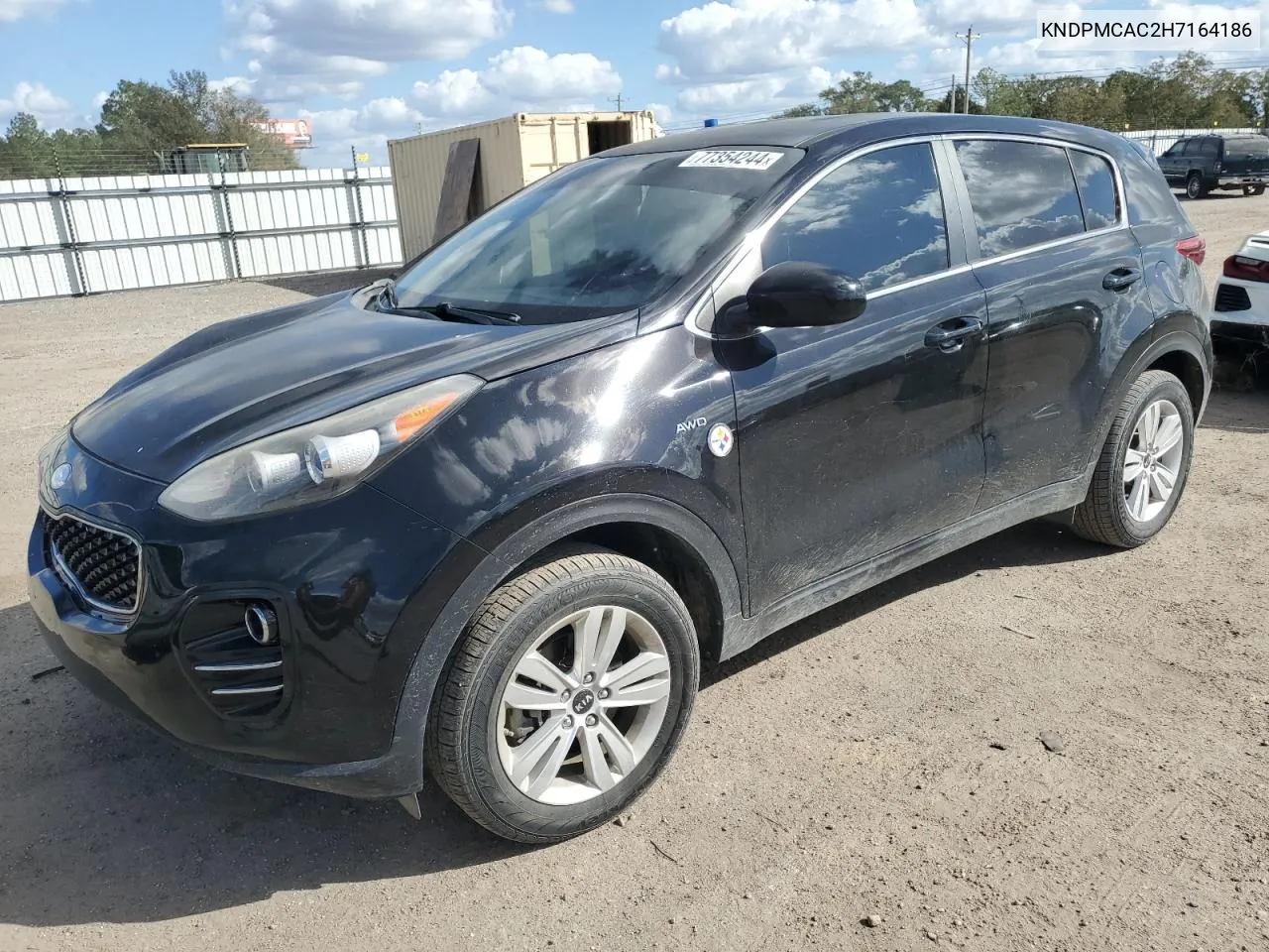 2017 Kia Sportage Lx VIN: KNDPMCAC2H7164186 Lot: 77354244