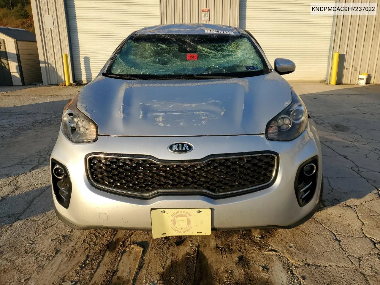 2017 Kia Sportage Lx VIN: KNDPMCAC9H7237022 Lot: 77487714