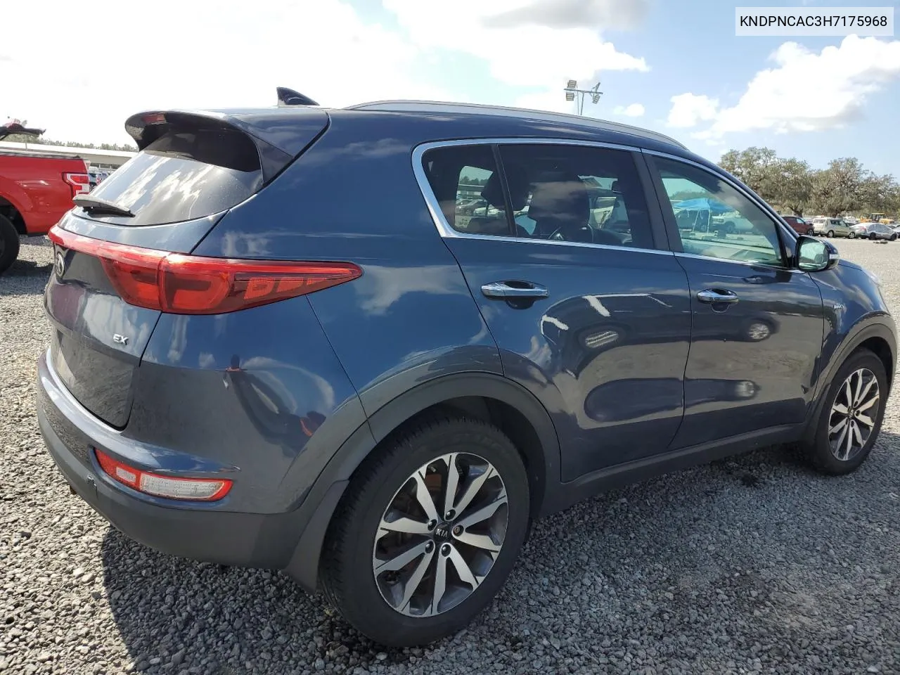 2017 Kia Sportage Ex VIN: KNDPNCAC3H7175968 Lot: 77618754