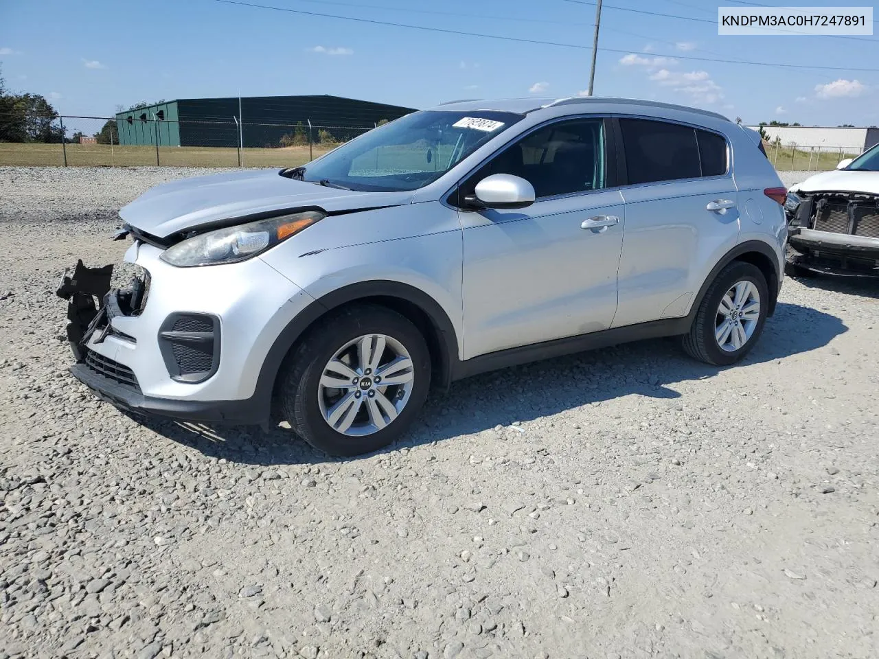 2017 Kia Sportage Lx VIN: KNDPM3AC0H7247891 Lot: 77620874