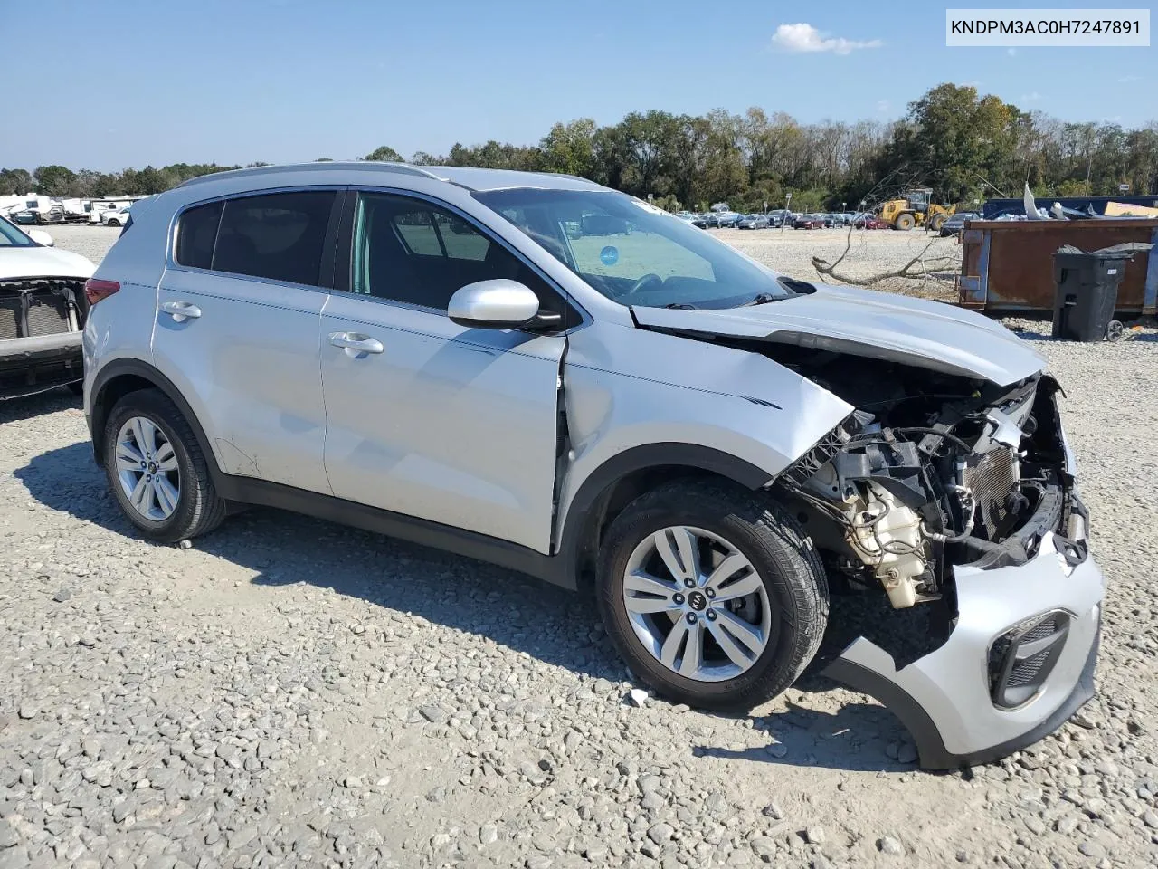 2017 Kia Sportage Lx VIN: KNDPM3AC0H7247891 Lot: 77620874