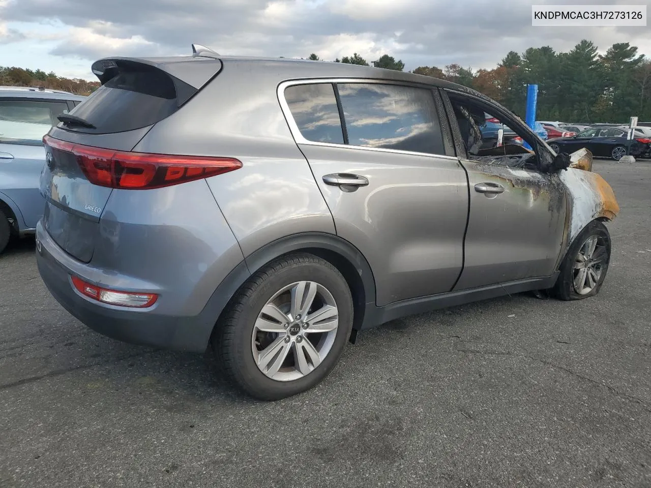 KNDPMCAC3H7273126 2017 Kia Sportage Lx