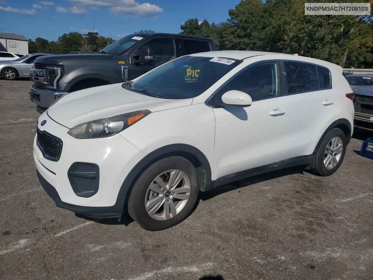 2017 Kia Sportage Lx VIN: KNDPM3AC7H7208103 Lot: 77631734