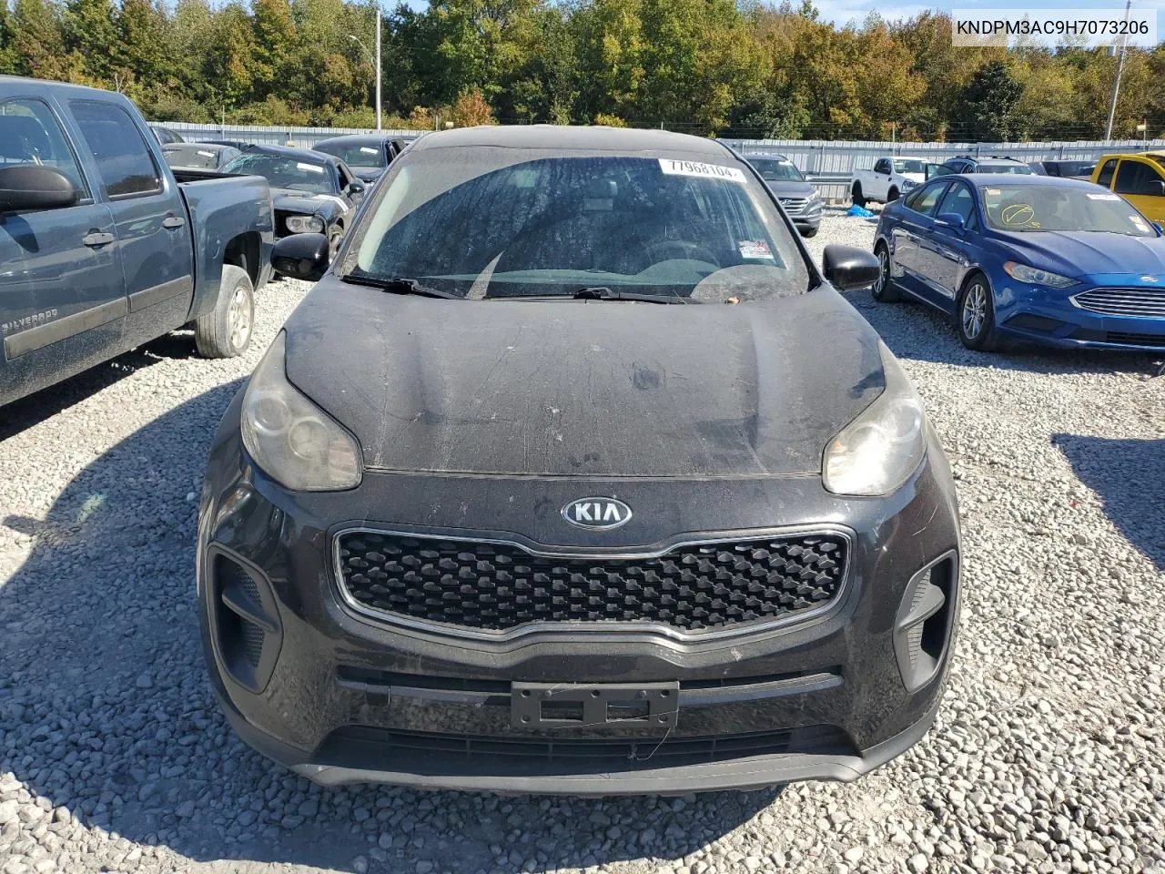 2017 Kia Sportage Lx VIN: KNDPM3AC9H7073206 Lot: 77968104