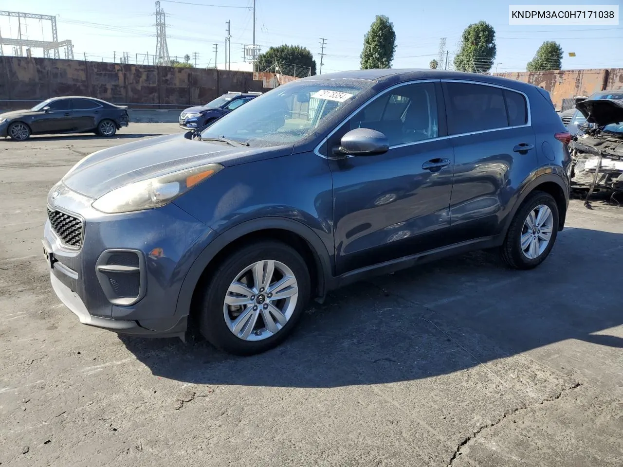 2017 Kia Sportage Lx VIN: KNDPM3AC0H7171038 Lot: 78178354