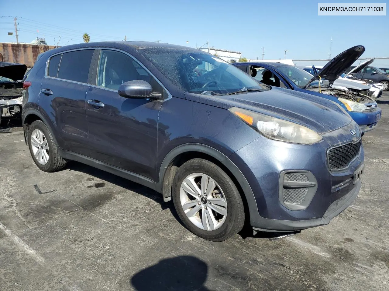 2017 Kia Sportage Lx VIN: KNDPM3AC0H7171038 Lot: 78178354