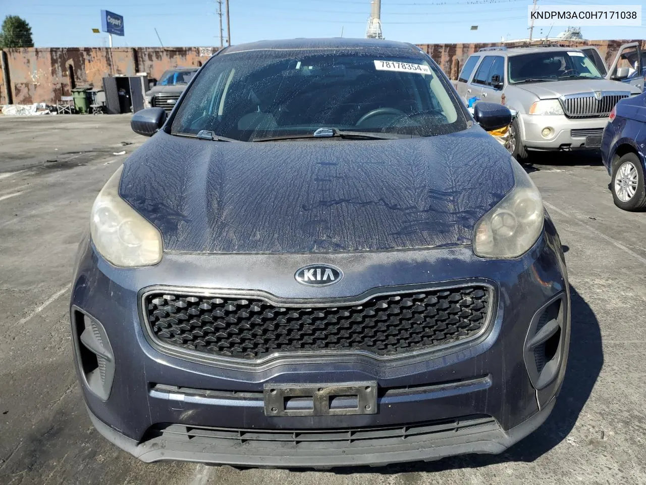 2017 Kia Sportage Lx VIN: KNDPM3AC0H7171038 Lot: 78178354