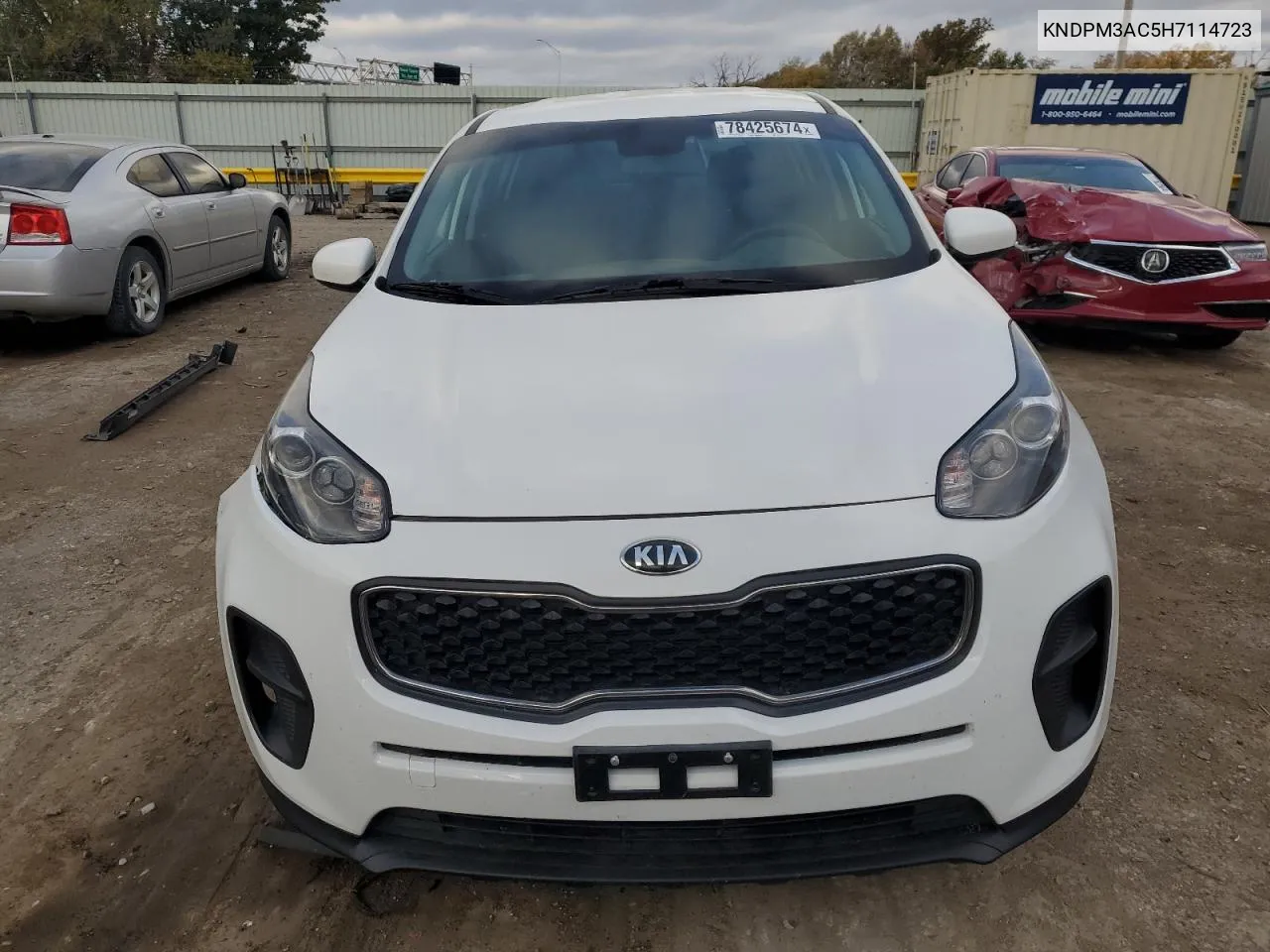 2017 Kia Sportage Lx VIN: KNDPM3AC5H7114723 Lot: 78425674