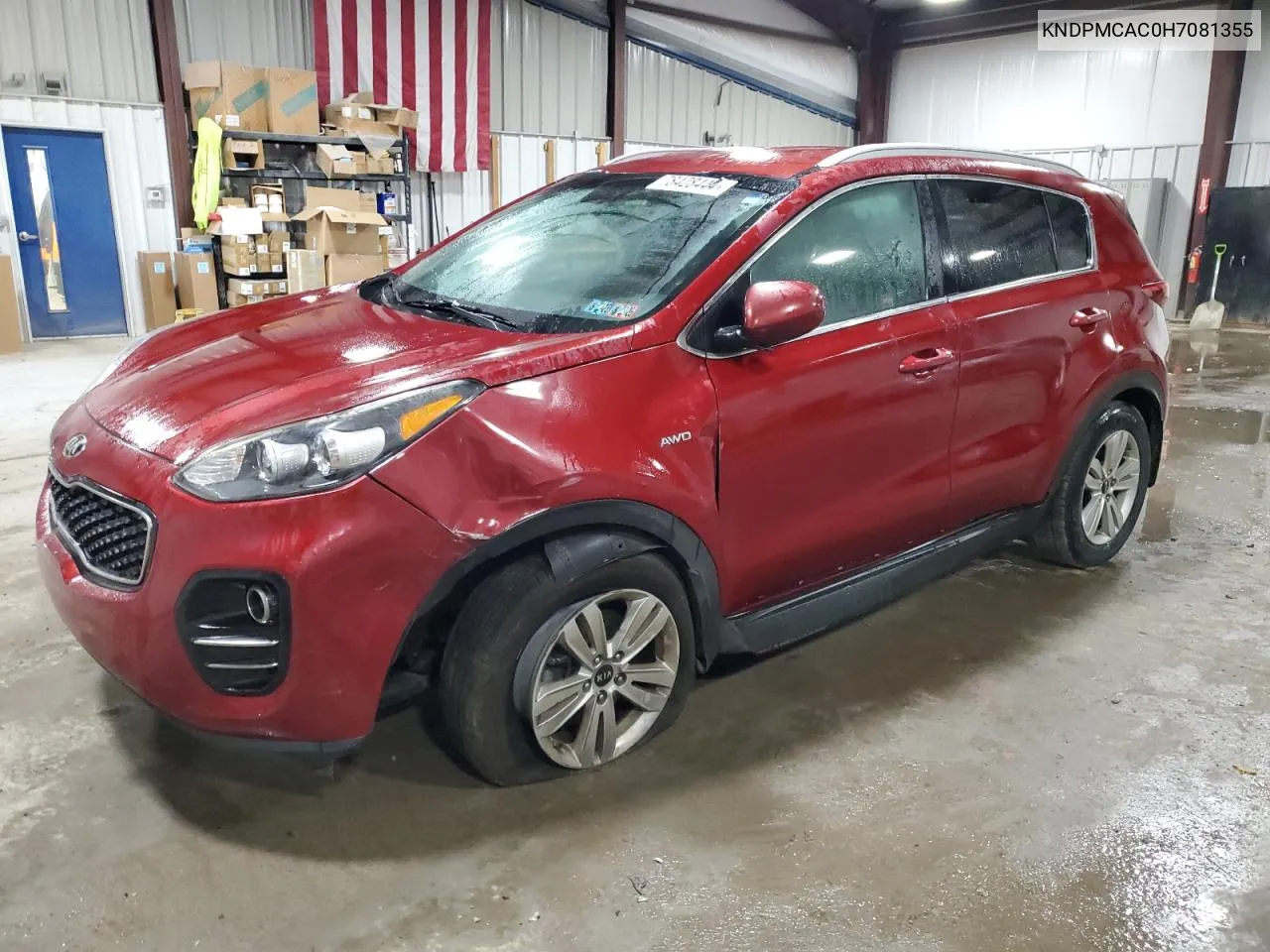 2017 Kia Sportage Lx VIN: KNDPMCAC0H7081355 Lot: 78428444