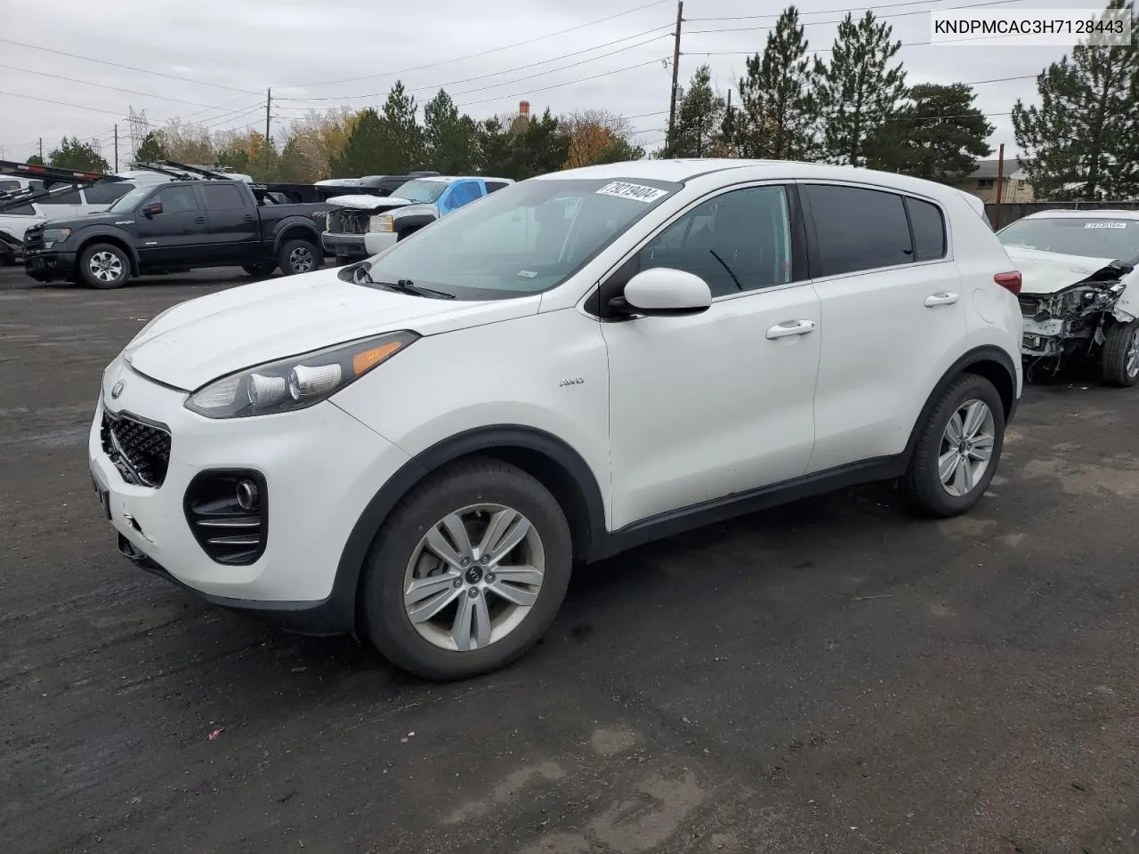 2017 Kia Sportage Lx VIN: KNDPMCAC3H7128443 Lot: 79219404