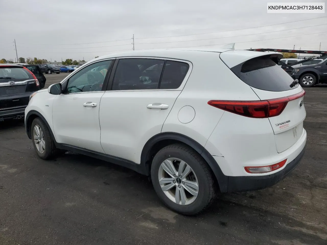 2017 Kia Sportage Lx VIN: KNDPMCAC3H7128443 Lot: 79219404